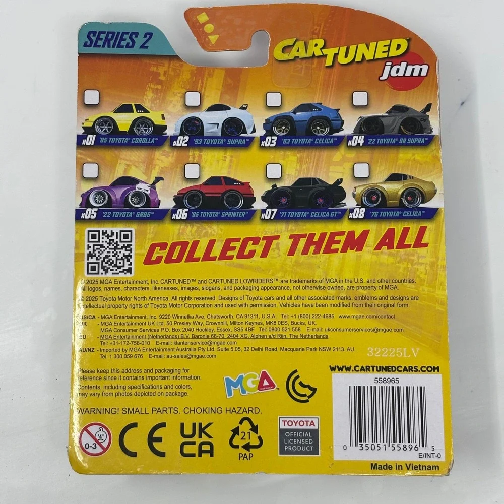 MGA Car Tuned JDM Series 2 71 Toyota Celica GT 07 Diecast Metal Sparkle Black
